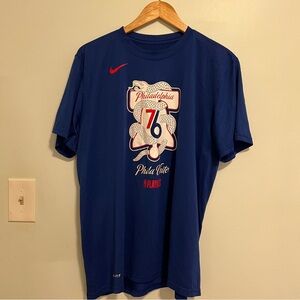 Nike Blue Dri-Fit Short Sleeve Graphic Tee